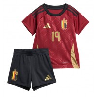 Belgium Johan Bakayoko #19 Replica Home Minikit Euro 2024 Short Sleeve (+ pants)